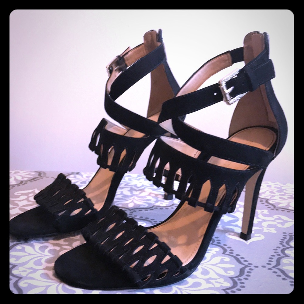 Ivanka Trump Black Strappy Sandal